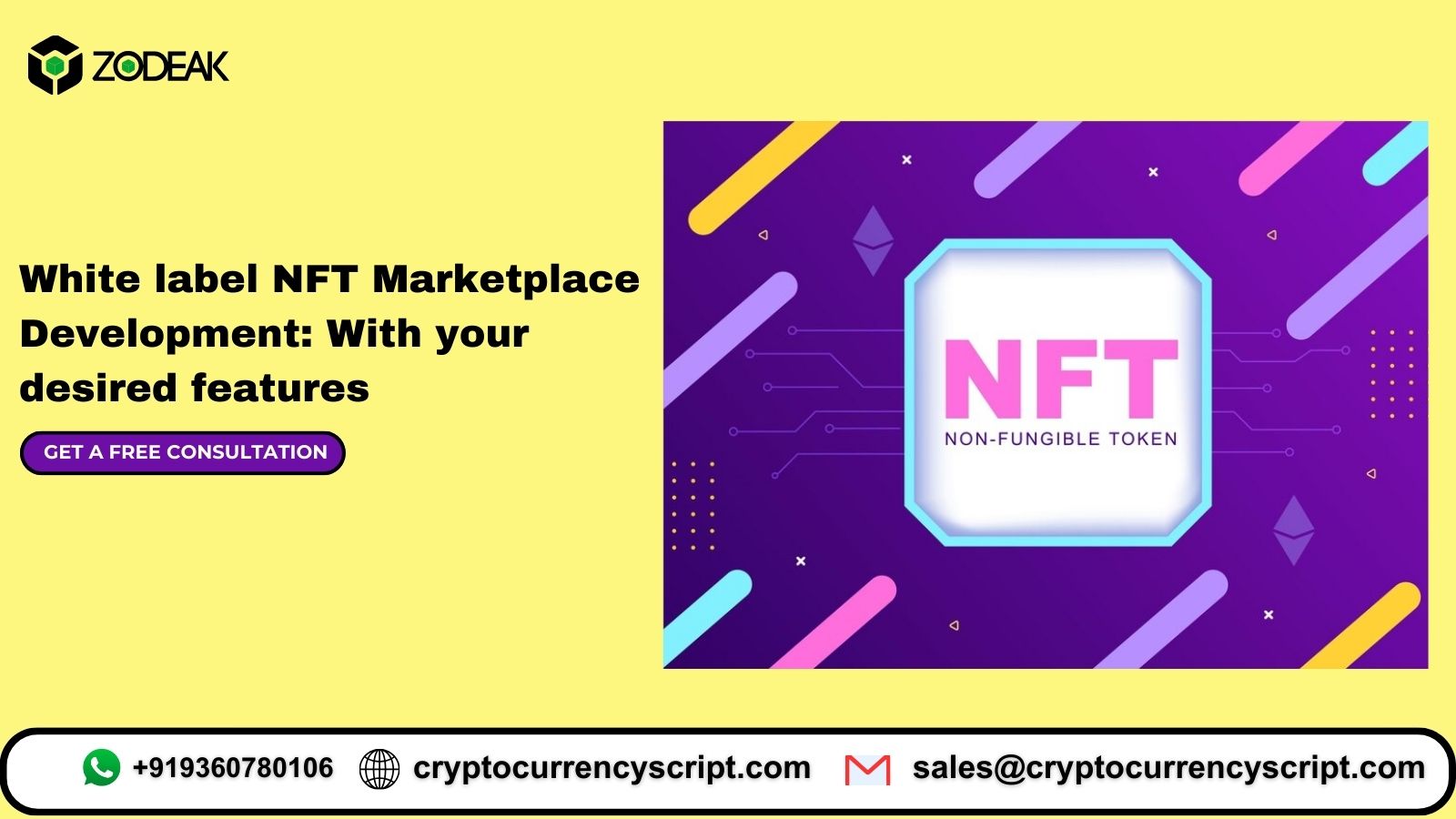 White label NFT Marketplace Development: With your desired features