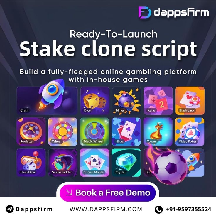 Feature-Packed Stake Clone Script: to start a casino business