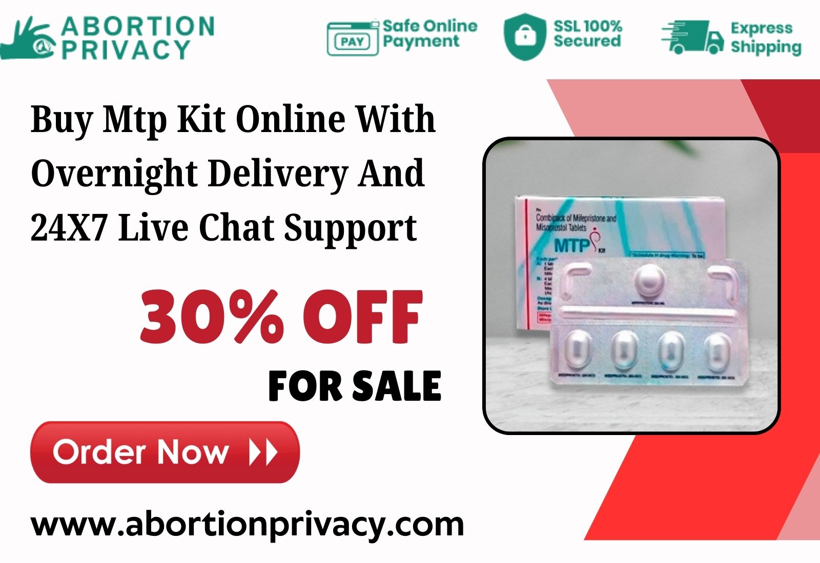 Buy Mtp Kit Online With Overnight Delivery And 24X7 Live Chat Support