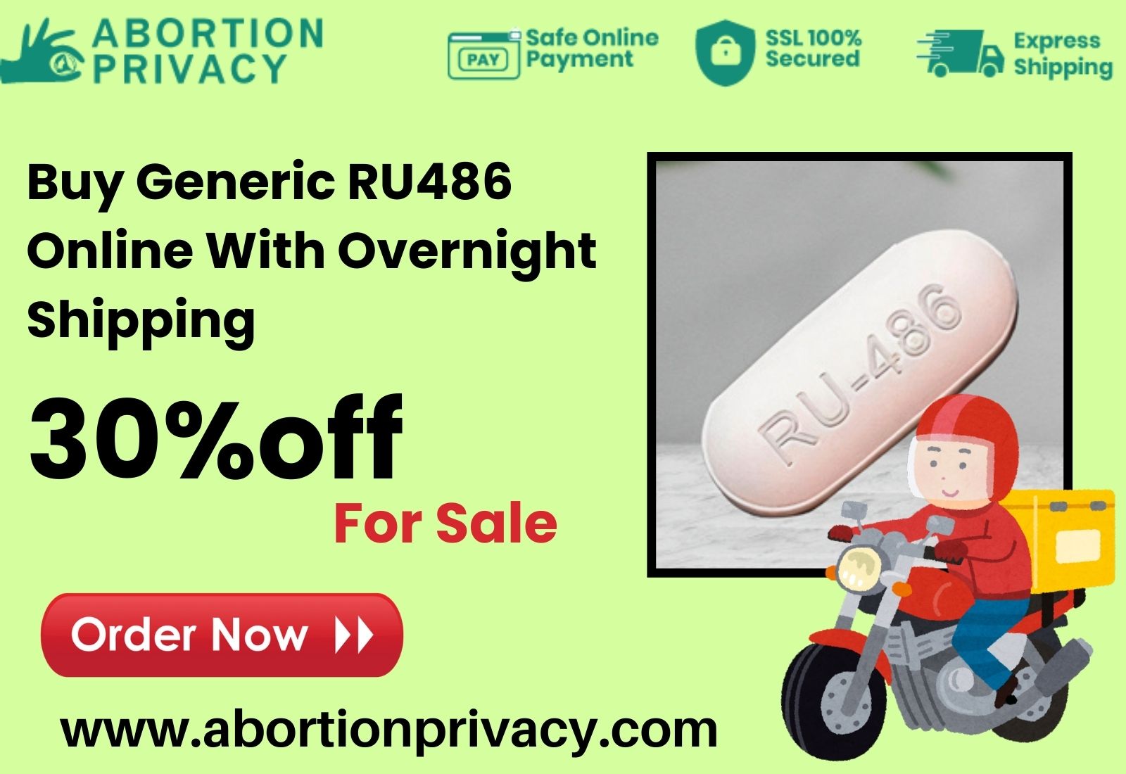 Buy Generic RU486 Online With Overnight Shipping