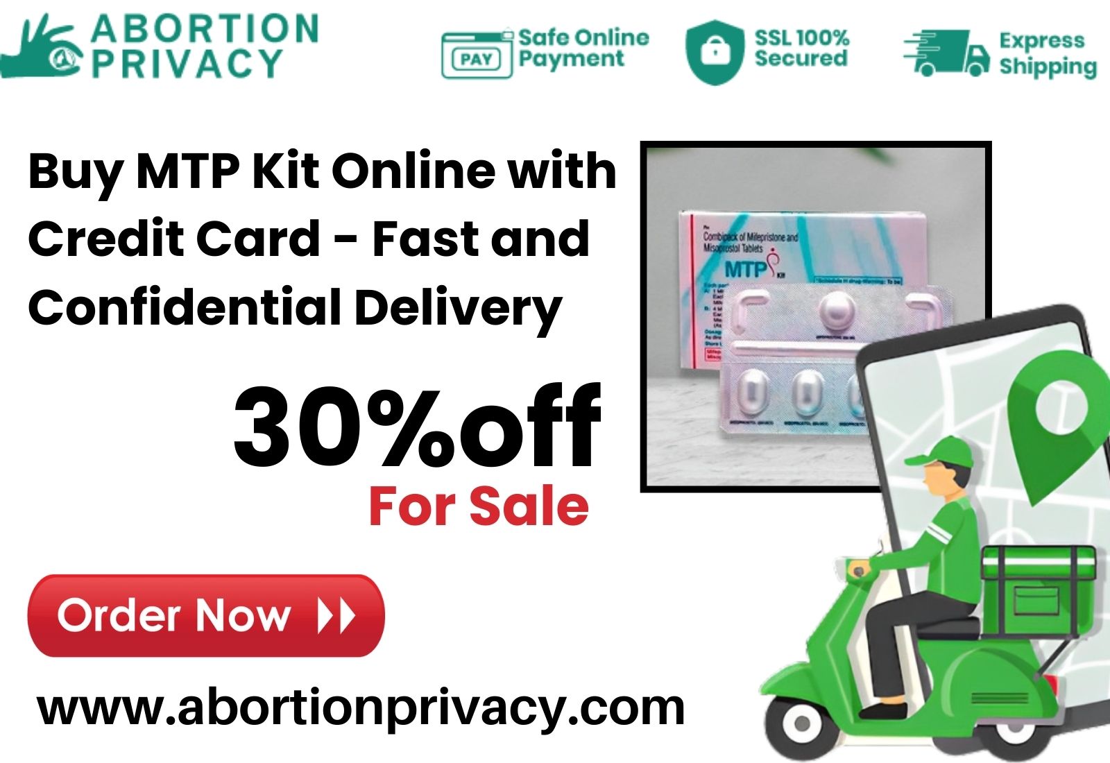 Buy MTP Kit Online with Credit Card – Fast and Confidential Delivery