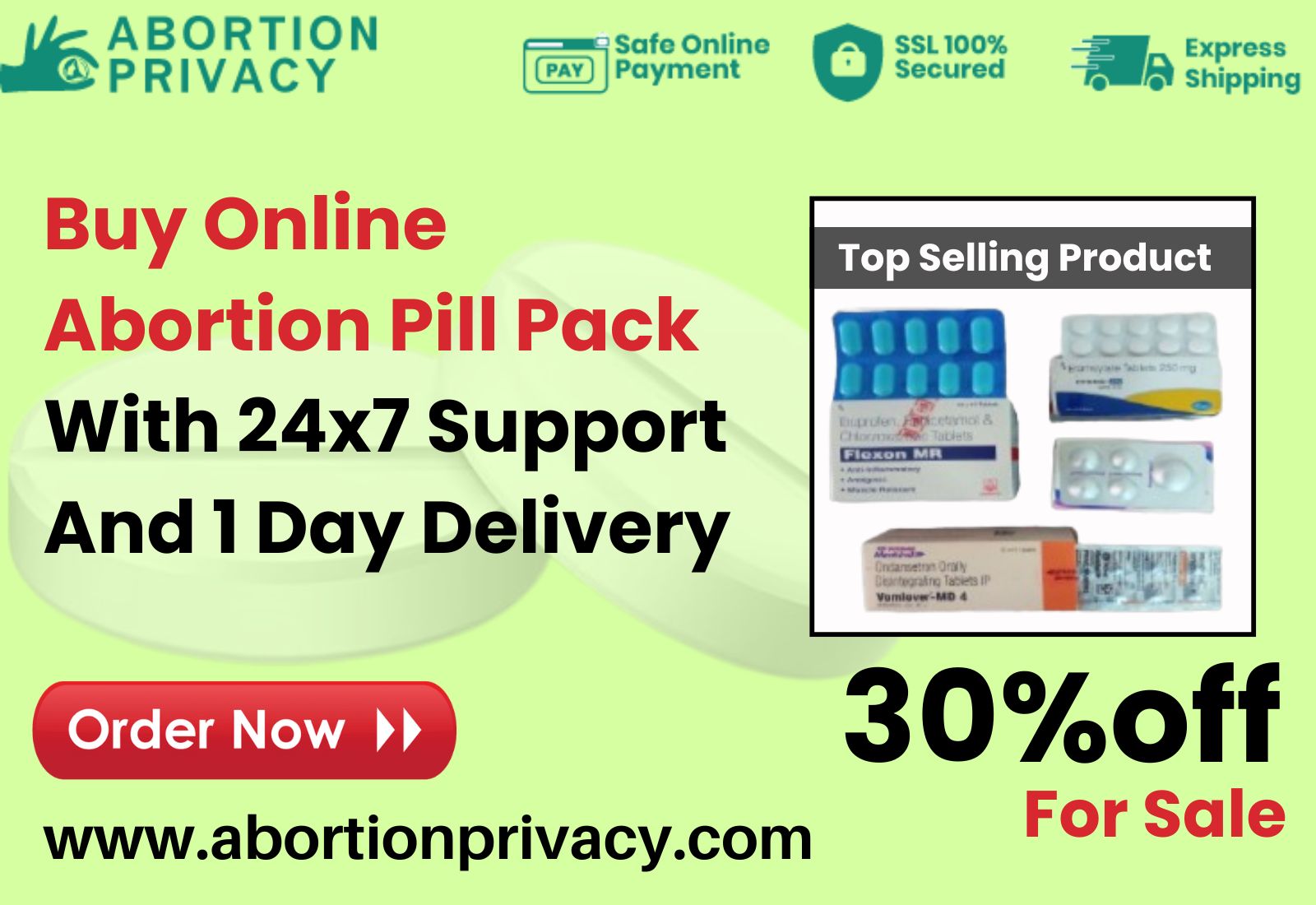 Buy Online Abortion Pill Pack With 24×7 Support And 1 Day Delivery