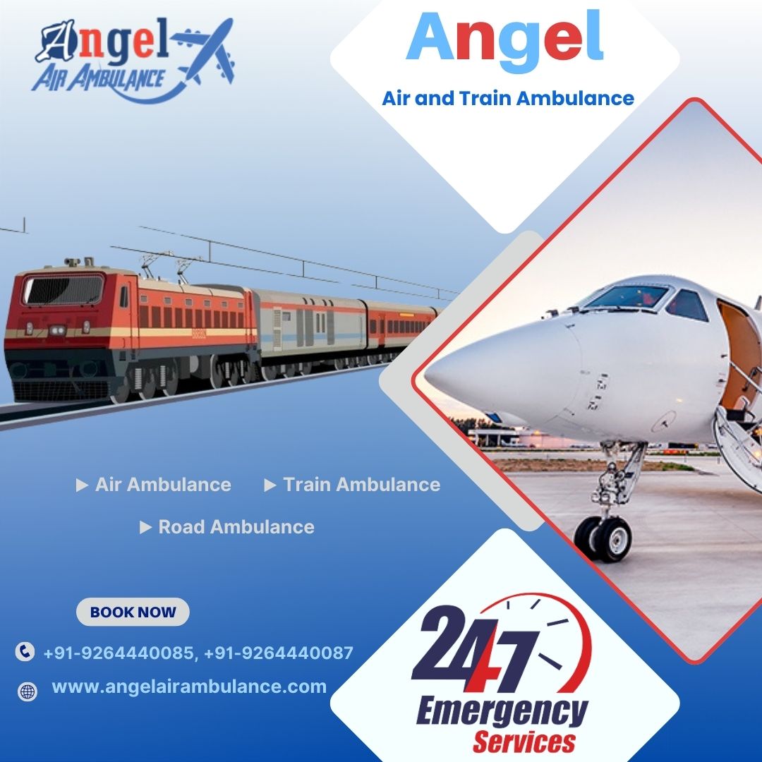 Book Angel Air and Train Ambulance Service in Siliguri with Reliable Medical Service